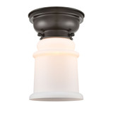 Canton 1 Light Flush Mount 9.38 Inch Tall and 6 Inch Wide by Innovations - 623-1F-G18