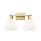 Bristol 2 Light Bath Vanity 11.25 Inch Tall X 18.5 Inch Wide by Innovations - 716-2W-GBD-75