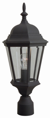 One Light Outdoor Medium Post Light 5.88 x 22 inches by Craftmade - Z255