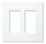 Claro 4.75 Inch 2 Gang Wall Plate (Pack of 48) by Lutron - CW-2