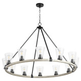 Paxton 12 Light Oversized Chandelier by Quorum - 63-12