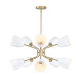Biba 10 Light Chandelier 15.75 Inch X 28.5 Inch Wide by Designers Fountain - BIBA-10CH