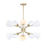 Biba 10 Light Chandelier 15.75 Inch X 28.5 Inch Wide by Designers Fountain - BIBA-10CH