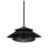 Hiro 1 Light Pendant 6 Inch Tall and 12.75 Inch Wide by Hunter Fans - 48156