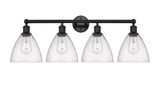 Bristol Glass 4 Light Vanity Light 34.5 Inch Wide by Innovations - 616-4W-GBD-75