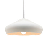 Radiance Crease 1 Light Stem Pendant 15.25 Inch Wide by Justice Design - CER-6595-RIGID