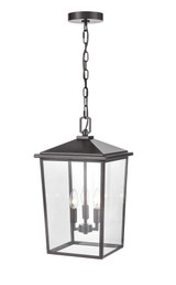 Fetterton 3 Light Outdoor Pendant 19.75 Inch and 11 Inch Wide by Millennium - 2973