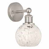 White Mouchette 1 Light Wall Sconce 10.25 Inch Tall by Innovations - 616-1W-G1216-6
