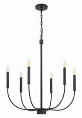 Traci 6 Light Chandelier 31.25 Inch Tall and 26.38 Inch Wide by Craftmade - 59826