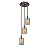 Cobbleskill 3 Light Cord Hung Multi Pendant 27.75X11.5 Inch by Innovations - 113B-3P-G11