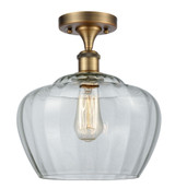 Fenton 1 Light 11 Inch Wide Semi Flush Mount by Innovations - 516-1C-G9L-L