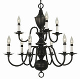Jamestown 9 Light Large Chandelier by Framburg 2529AB - 2529AB