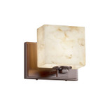Alabaster Rocks Era 1 Light Rectangular Wall Sconce by Justice Design - ALR-8447-55