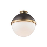 Latham 1 Light 14.75 Inch Wide Flush Mount by Hudson Valley - 4015