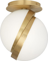 Michael Berman Brut 1 Light 7 Inch Wide Flush Mount by Robert Abbey - 623