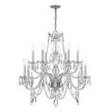 Traditional Crystal 12 Light Large Chandelier by Crystorama - 1135