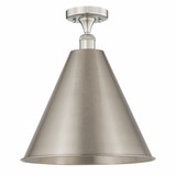 Edison Cone 1 Light 16 Inch Wide Semi Flush Mount by Innovations - 616-1F-MBC-16