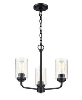 Moven 3 Light Chandelier 16 Inch Tall and 18 Inch Wide by Millennium - 9603