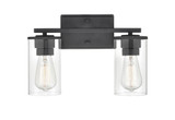 Verlana 2 Light Bath Vanity 9.88 Inch Tall and 14 Inch Wide by Millennium - 2702