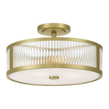 Ardezia 3 Light Semi Flush Mount 8.75 Inch X 15.75 Inch Wide by Millennium - 23303
