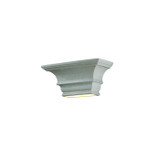 Ambiance Rectangular Concave with Glass Shelf Wall Sconce by Justice Design - CER-9825