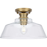 Singleton 1 Light 14 Inch Wide Semi Flush Mount by Progress - P350227