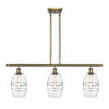 Vaz 3 Light Stem Hung Island Pendant 8.63 Inch Tall by Innovations - 516-3I-G557-6