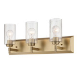 Brilia 3 Light Bath Vanity 9 Inch Tall and 24 Inch Wide by Golden - 5189-BA3-HWG