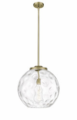 Athens Water Glass 1 Light Medium Pendant 15.75 Inch Wide by Innovations - 221-1S-G1215-16