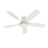 Julia 5 Blade Ceiling Fan With Light Kit 52 Inch Wide by Casablanca Fans - 53651