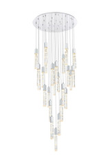 Aurora 6.5W 25 LED Chandelier 19 Inch Tall and 42 Inch Wide by Elegant - 2089G42