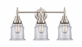 Canton 3 Light Industrial Bell Vanity Light 24 Inch Wide by Innovations - 447-3W-G18