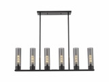 Empire 6 Light Stem Hung Oversized Linear Pendant by Innovations - 429-6I-G429-11