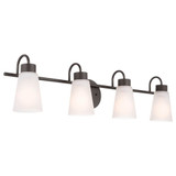 Erma 4 Light Bath Vanity 8.5 Inch Tall by Kichler - 55127
