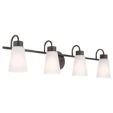 Erma 4 Light Bath Vanity 8.5 Inch Tall by Kichler - 55127