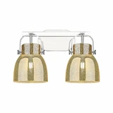 Pilaster II Bell 2 Light Bath Vanity 17 Inch Wide by Innovations - 423-2W-G412-6