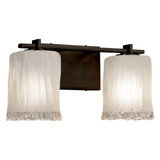Veneto Luce Era 2 Light Square Wtfr Wall Sconce by Justice Design - GLA-8442-26-WTFR
