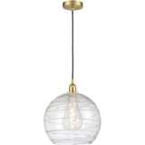 Athens Deco Swirl 1 Light Cord Down Mini Pendant 15.13X13.75 by Innovations - 616-1P-G1213-14
