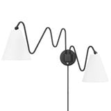 Onda 2 Light Wall Sconce by Mitzi - HL699102-AGB