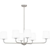 Gallagher 6 Light Oversized Linear Chandelier by Quoizel - GGR642