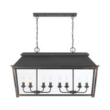Abingdon 8 Light Island 24.13 Inch Tall and 42 Inch Wide by Golden - 0804-LP