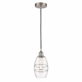Vaz 1 Light Mini Cord Hung Pendant 7.63 Inch Tall by Innovations - 616-1P-G557-6