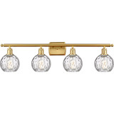 Athens Water Glass 4 Light Bath Vanity 9 Inch X 36 Inch Wide by Innovations - 516-4W-G1215-6