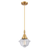 Oxford 1 Light Cord Hung Mini Pendant 9.13 Inch Tall by Innovations - 447-1P-G53