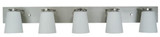 Mercer 5 Light Vanity Light by Framburg - 4855 SP/PN/CS