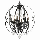 Ella 6 Light Medium Chandelier by Golden - 1323-6