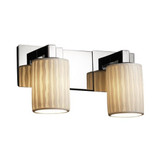 Limoges Modular 2 Light Wfal Vanity Light by Justice Design - POR-8922-10-WFAL