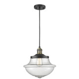 Oxford 100W 1 LED Cord Hung Mini Pendant 11.25 X 11.75 Inch by Innovations - 201C-G54-LED