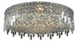 Maxime 9 Light 24 Inch Wide Flush Mount by Elegant - V2031F24