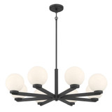 Ardeva 8 Light Chandelier 10.5 Inch Tall and 34 Inch Wide by Millennium - 97108